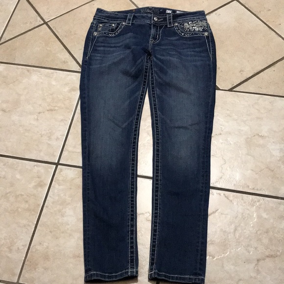 MISS ME Cuffed Skinny Jeans size 27 - Picture 3 of 14